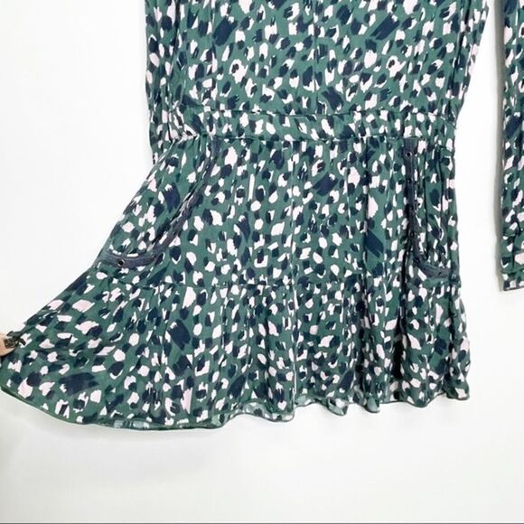 Suboo Green Foolish Print Ruffle Grommet Dress - Picture 5 of 10